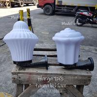 Gambar Lampu dinding taman minimalis outdoor waterproof susu acrylic - Model Monas, Body susu dari lighting shop indonesia undefined 4 Tokopedia