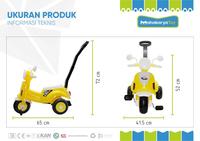 Gambar VESPA GOWES DAN DORONG - SEPEDA VESPA DUDUK ANAK - 2029 dari Rumah Mainan Xiela undefined 3 Tokopedia