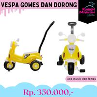 Gambar VESPA GOWES DAN DORONG - SEPEDA VESPA DUDUK ANAK - 2029 dari Rumah Mainan Xiela undefined 1 Tokopedia