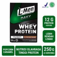 Gambar L-MEN DAILY WHEY PROTEIN POPCORN CARAMEL 250 GRAM dari Wisata Kuliner WestSumatera undefined 2 Tokopedia