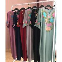 Gambar daster bordir tasik rayon premium - Cokelat, Mawar Besar dari MUDE_NEW undefined 2 Tokopedia