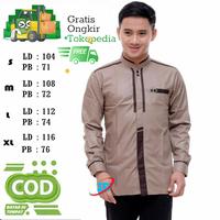 Gambar baju koko pria modern/baju muslim pria lengan panjang/kemeja muslim dari fashion muslim RA undefined 1 Tokopedia