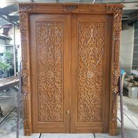 Gambar pintu jati dari Mashadiantik undefined 3 Tokopedia