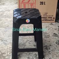 Gambar Bangku baso / kursi plastik segi hitam Komet star dari SBM Mandiri_NEW undefined 3 Tokopedia