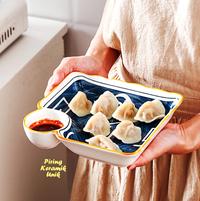 Gambar Piring Saji Jepang Dengan Tempat Saos Sambal Banyak Bentuk Dan Motif - POJOK LINE 1 dari NEW HOUSE of BAMBOE undefined 3 Tokopedia
