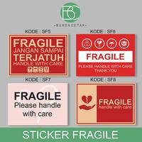 Gambar Sticker Fragile Murah / Cetak Stiker Label Pengiriman Awas Pecah - 5 x 7 cm, SF 6 dari Bursa Cetak undefined 4 Tokopedia