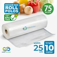 Gambar PLASTIK VAKUM VACUUM VACUM SEALER MAKANAN POLOS TRANSPARAN DELKOCHOICE - 20CM X 10M dari Citra Packaging undefined 4 Tokopedia