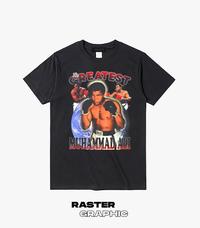 Gambar baju Muhammad ali vintage| kaos custom |DTG kornit by Tokokaos - GAMBAR UK A3, L dari Raster Graphic Print undefined 1 Tokopedia