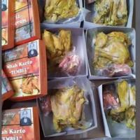 Gambar Ayam Goreng Mbah Karto "Tembel" dengan 2 macam sambel,ayam di potong 4 bagian dari WARUNGKANENONEW undefined 3 Tokopedia