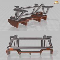 Gambar WPL D12 Bemper Belakang PANDEM Body Kit Set - RC Drift Car 3D Print - Putih dari Sukabalap Mini4wd undefined 3 Tokopedia