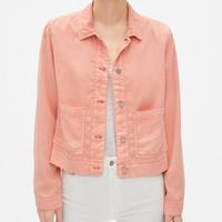 Gambar Gap Tencel Icon Utility Jacket Women - Jaket Wanita - Hijau dari chungihee258shop undefined 5 Tokopedia
