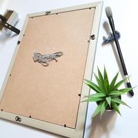 Gambar Hicchi-Custom Hanging Frame 1-Kaligrafi Jepang-Dekorasi Dinding - Hitam, Rapih dari Hicchi undefined 3 Tokopedia