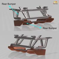 Gambar WPL D12 Bemper Belakang PANDEM Body Kit Set - RC Drift Car 3D Print - Putih dari Sukabalap Mini4wd undefined 2 Tokopedia