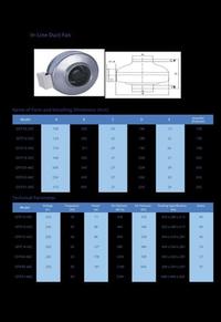 Gambar CENTRIFUGAL INLINE DUCT FAN (EXHAUST FAN 210CFM) - GFIF 12-35C dari Multi Fan Indo undefined 4 Tokopedia