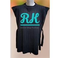 Gambar vest rompi rajut salur /outer wanita vest rajut salur - bw, one size dari Rava_Fashion undefined 3 Tokopedia