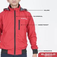 Gambar Jaket Bomber Pria Korean Style Jaket Motor Harian Windproof - ELGANLO - RED, S dari ELGANLO undefined 5 Tokopedia