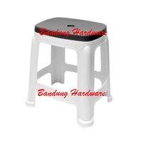 Gambar INFORMA - BANGKU - PALMER STOOL WHITE GREY dari Bandung Hardware undefined 3 Tokopedia