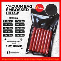 Gambar PLASTIK VACUM VACUUM VAKUM SEALER MAKANAN EMBOS EMBOSS HITAM SATUAN - 9CM X 14CM dari kilat packing undefined 3 Tokopedia