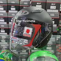 Gambar Helm KYT Galaxy Flat R Solid Black Matt Double Visor - M dari Star Helmets undefined 2 Tokopedia