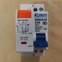 Gambar RCBO ELCB RCCB MCB anti setrum kontak arus listrik PLN bocor 20A 220v dari KHAIRA PAINT undefined 1 Tokopedia