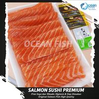 Gambar Salmon Sushi Premium Fresh - Grade A (FREE SOY SAUCE & WASABI) - 500 gram dari Ocean Fish undefined 1 Tokopedia