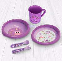 Gambar Baby Safe Feeding Set FS500 5pcs - Piring Makan Bayi Anak - Ungu dari JE-EL Baby & Kid undefined 3 Tokopedia