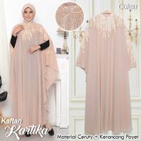 Gambar Kaftan Kartika Ceruty Kerancang Payet Mewah Jumbo - Navy dari Aristella Store undefined 4 Tokopedia