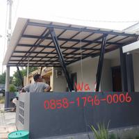 Gambar Kanopi baja ringan alderon RS singgle layer + Cat Rangka. dari FAMILY BAJA CONSTRUCTION undefined 5 Tokopedia