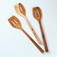 Gambar HomLiv Sutil Kayu Jati Premium Foodgrade Wooden Cooking Spatula - Alegra dari Kang Sapu undefined 4 Tokopedia