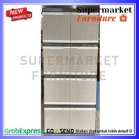 Gambar LEMARI PLASTIK CLUB / CLUB POLOS 4SUSUN / CLUB POLOS (KHUSUS JNE) - COKLAT GARIS, BUBBLE 1 LAPIS dari Supermarket furniture undefined 3 Tokopedia