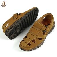 Gambar Sepatu Sandal Pria Casual Original Leather Like BALLY - Cokelat, 39 dari Style Shop 59 undefined 3 Tokopedia