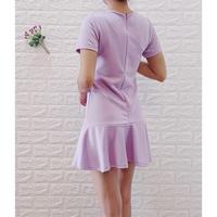 Gambar CUCI GUDANG/STL50DC Mini Dress Ungu Import dari De Clothes undefined 2 Tokopedia