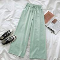Gambar Celana Kulot Highwaist Bahan Rami Linen Wide Leg Cullotes - Krem, All Size dari Zeehan fashion undefined 2 Tokopedia