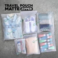 Gambar Plastik Traveling Pouch 17x25 Matte Zipper Storage Organizer Bag Polos dari dkm packing undefined 5 Tokopedia