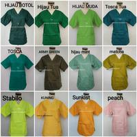 Gambar GRACIA SCRUBSUITS - baju jaga malam/oka/ok/scrub/APD list garis tipis - XL, baju lgn pendek dari Gracia Scrubsuits Malang undefined 3 Tokopedia