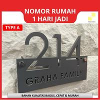 Gambar NOMOR RUMAH PAPAN ALAMAT NO RUMAH CUSTOM PAPAN NOMOR RUMAH NOMER RUMAH - Type E dari Polaris Laser Surabaya undefined 1 Tokopedia