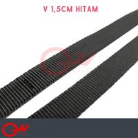 Gambar Tali Webbing / Tali V Hitam / V 1,2cm HITAM / V 1,5cm HITAM - METERAN dari Gudang Webbing undefined 4 Tokopedia