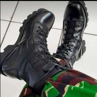 Gambar Sepatu Boots Pria Pdl Laras TNI POLRI Kulit Asli Safety - Hitam, 39 dari Hennazie store undefined 3 Tokopedia