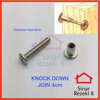 Gambar Knock Down Join 4 cm Baut Konektor Sambungan Connector dari Sinar Rezeki 8 undefined 1 Tokopedia