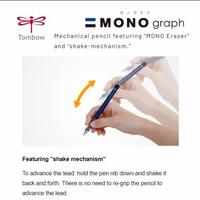 Gambar Tombow Pensil Mekanik Mono Graph Standard 0.5 mm DPA-132A dari idea homeware undefined 4 Tokopedia