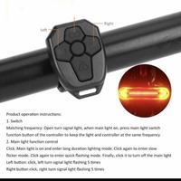 Gambar Lampu belakang Sepeda sein kanan kiri Wireless Remote BK600 rockbros - Putih Kuning dari Hks Cellular undefined 3 Tokopedia