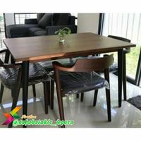 Gambar Custom meja makan set 4 kursi kayu jati solid natural wood dari Furniture Sahabat Ukir Jepara undefined 1 Tokopedia