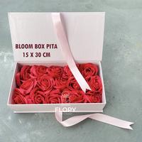 Gambar (15*30 cm) Bloom Box Kotak Pita / Kotak Hampers Kue Bunga Kado - Gold dari FLOPY - Floristsupply undefined 1 Tokopedia