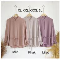 Gambar BLOUSE JUMBO POLOS WANITA XL-5L OVERSIZE BIG SIZE BAJU ATASAN SIMPLE - Hitam, XL dari Summerfashion13 undefined 1 Tokopedia