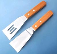 Gambar Lisse Shovel Spatula Sutil Kape Martabak Pizza Steak Frying Teppanyaki - Bolong dari Trinity Kitchen undefined 1 Tokopedia