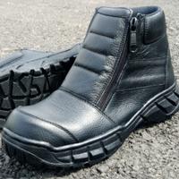 Gambar sepatu safety kulit asli model dumai - Hitam, 41 dari RDV18 FOOTWEAR undefined 2 Tokopedia