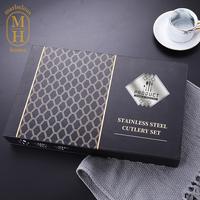 Gambar 24pcs Sendok Garpu Gold Gift Box Stainless Steel Cutlery Set Hadiah - Gold dari Marbelous Home undefined 4 Tokopedia