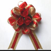 Gambar Pita Kado Emas Merah Bunga Hiasan Imlek - Gambar 2 dari murakushop undefined 1 Tokopedia