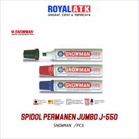 Gambar Spidol permanen jumbo Snowman J-550 / Permanen Marker Besar murah /Pcs - Merah dari Royal ATK undefined 1 Tokopedia