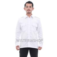 Gambar Kemeja Seragam Pns Putih Baju Kerja Atasan Pdh Pns Putih Kemeja dinas - Putih, S dari Oliv77 undefined 1 Tokopedia